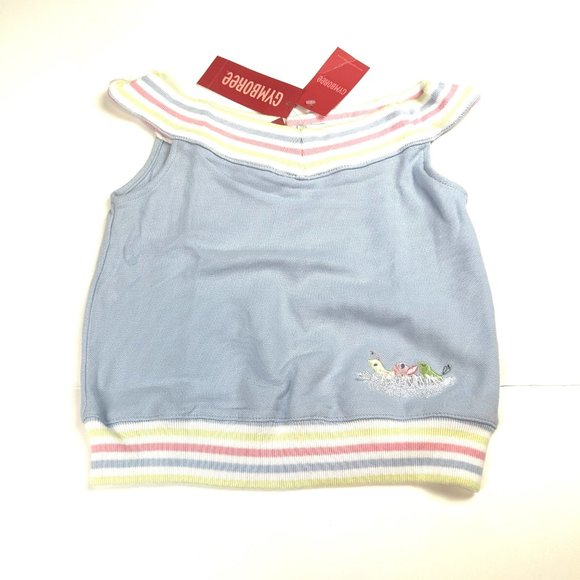 NWT Gymboree Girl Scallop Hem Gingham Partridge Capri & Stripe Neck Knit Tank 6 - Picture 5 of 7